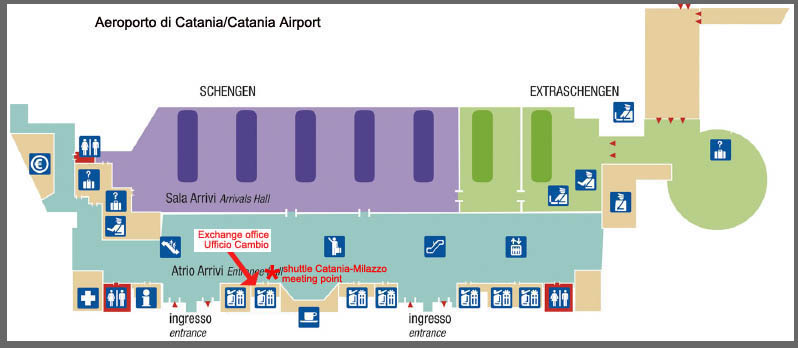 :.:Shuttle navetta Catania-Milazzo meeting point punto incontro
